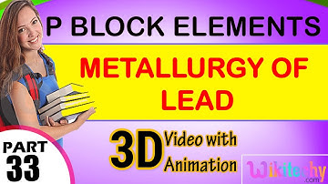 metallurgy of lead p block elements class 12 chemistry subject notes lectures cbse iitjee neet