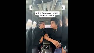 Acting like am "Embarrassed to kiss my GF" to see her reaction|Tiktok Compilation