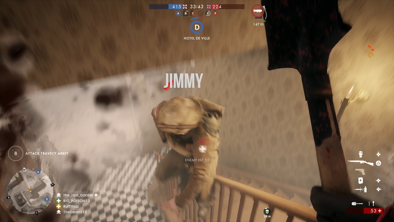 BF1 Hand Rail Death - PS4