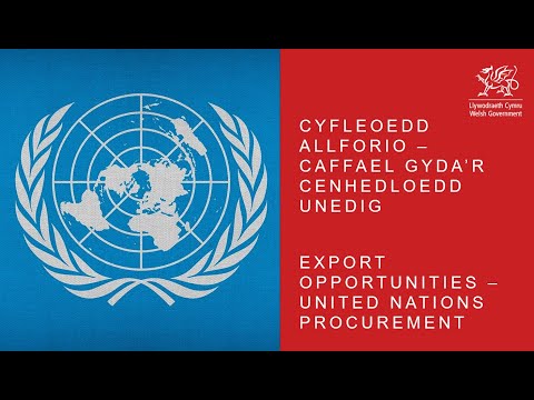 Webinar Export Opportunities – United Nations Procurement