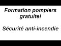 Formation anti-incendie gratuite avec des pompiers formateurs