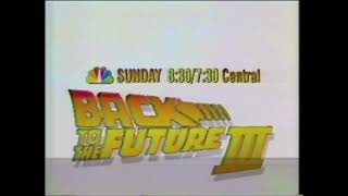 Back to the Future 3 Debuts on NBC 11/17/1991 Sunday Night at the Movies Promo TV Commercial