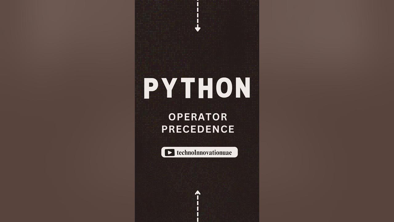 Python Operators: Master Operator Precedence in Seconds! ⚡🔝 - YouTube