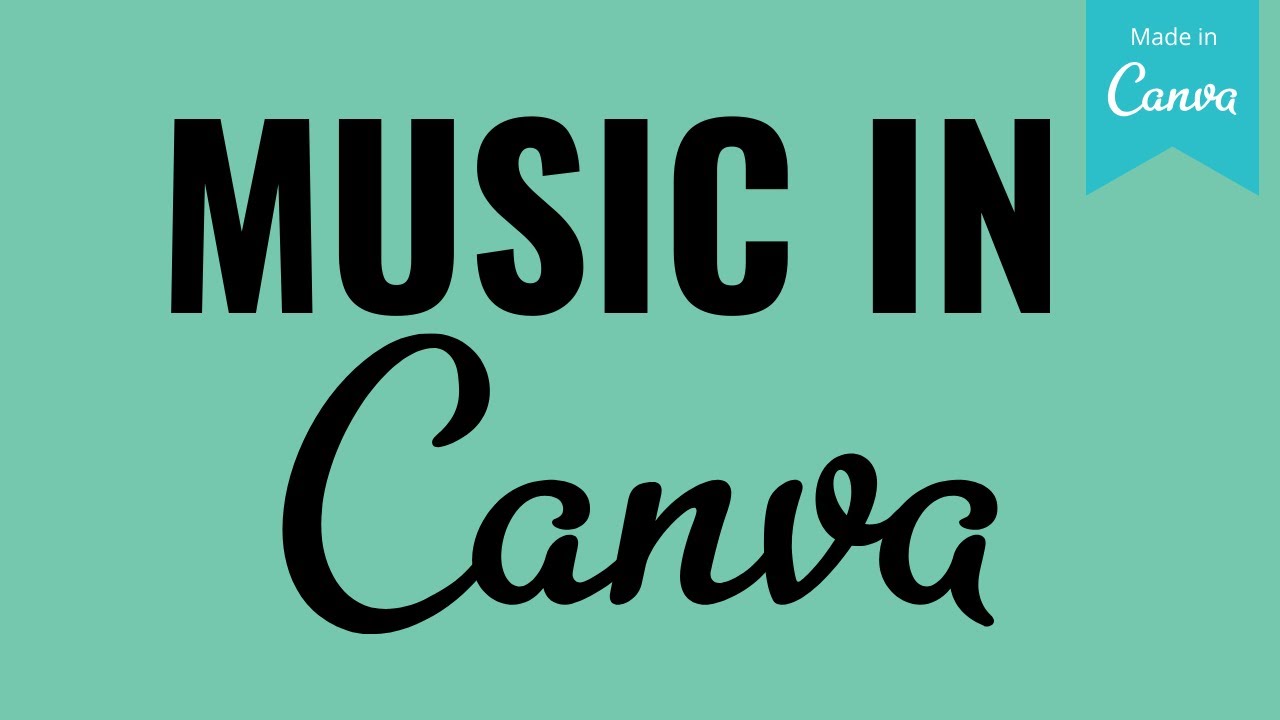 canva presentation with music