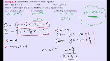 VCE Maths Methods - Matrices and Coordinate Geometry - 2a - simultaneous equations and determinant