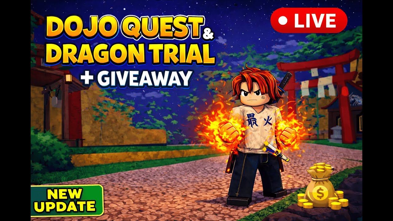 Dojo Quest And Dragon race trial + Giveaways 