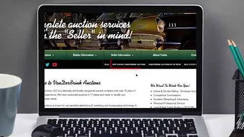 Welcome to VanDerBrink Auction Website Tutorial