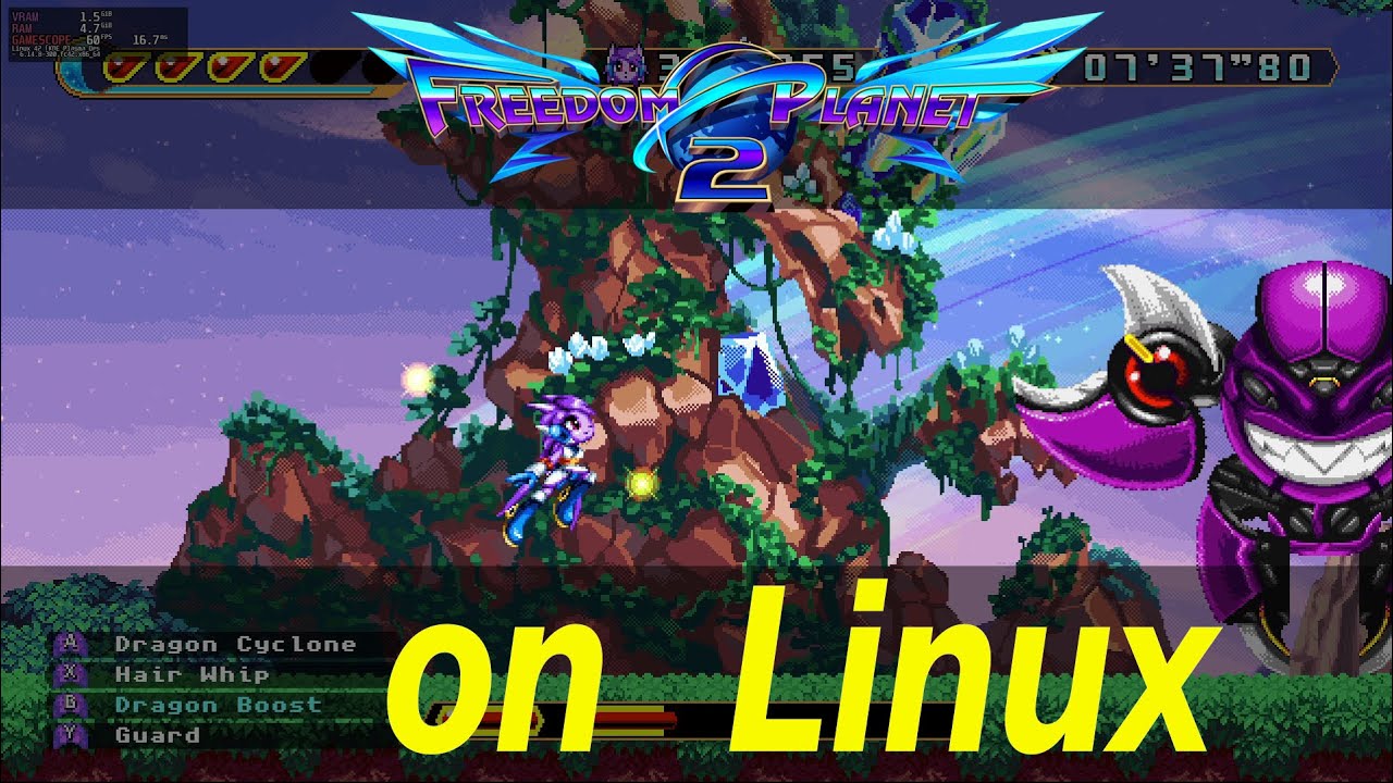 Freedom Planet 2 on Linux - YouTube