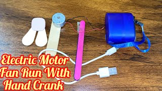 Can A Usb Mobile Charger Run Electric Motor Fan | Science Project