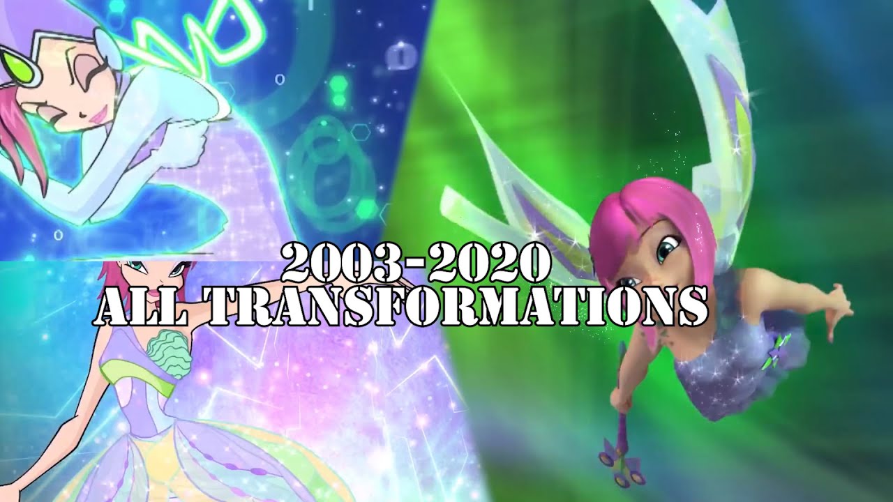 Winx Club (2003-2020) | ALL TECNA TRANSFORMATIONS + (SFX Version) - YouTube