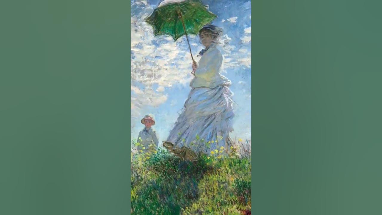 Mulher com sombrinha-Madame Monet e seu filho     ____________________________🎨 Claude Monet