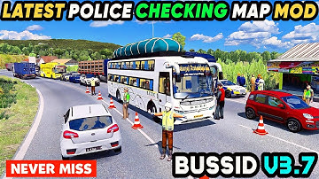 Mod Bussid 3.7.1 - POLICE CHECKING MAP MOD For Bus Simulator Indonesia || Bussid Mod ||