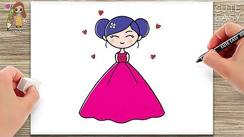 How to Draw a Cute Little Girl, Easy Drawings