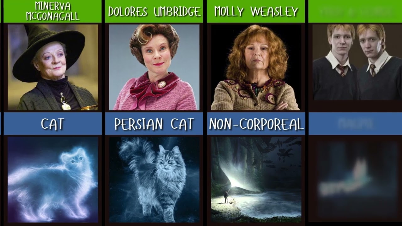 Harry Potter Character's Known Patronus