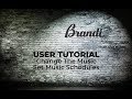 Brandi Music User Tutorial: Change Music, Set Up Schedules