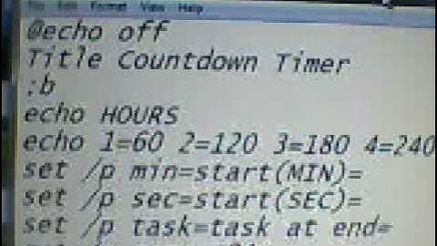timer with batch file