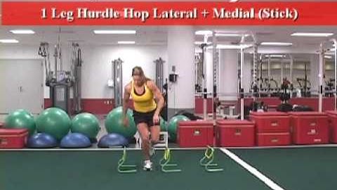 1Leg Lateral Hurdle Hop Stick