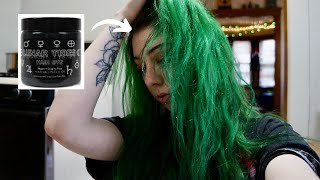 Trying Dark Green Hair Dye ~Juniper Green~ - YouTube