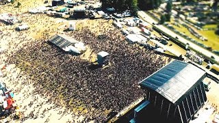 Aerial shots of Sweden Rock Festival 2015