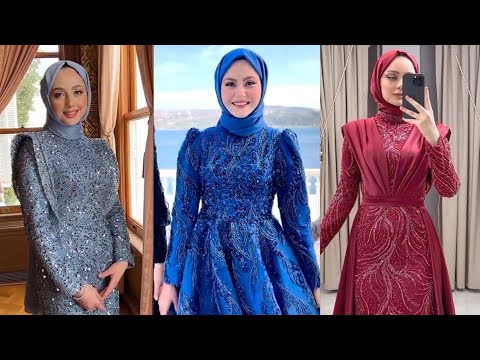 Muhteşem Güzel Nişanlık Tesettür Abiye Modelleri 2023 | Hijab Dresses For wedding