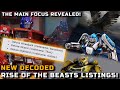 Transformers Rise Of The Beasts Leaked Toy Listings Decoded! Main Robot Cast Focus Revealed