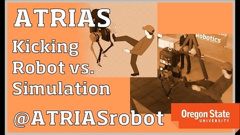 ATRIAS Robot: Getting Kicked - Robot vs. Simulation