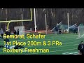 Sembrat, Schafer, 1st Place 200m &amp; 3 PRs