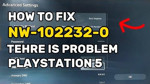How To Fix PS5 Error NW-102232-0 There Is Problem With The Network PS5