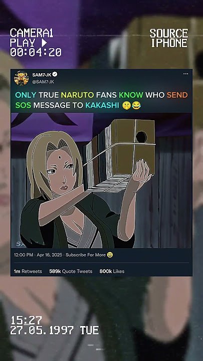 KAKASHI AND TSUNADE SHOCKED TO SEE SOS MESSAGE 🤫😂