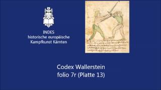 INDES Technikvideo: Codex Wallerstein folio 7r (Platte 13)