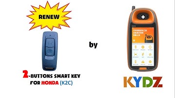How to renew 2-buttons Honda smart key (K2C) by KYDZ