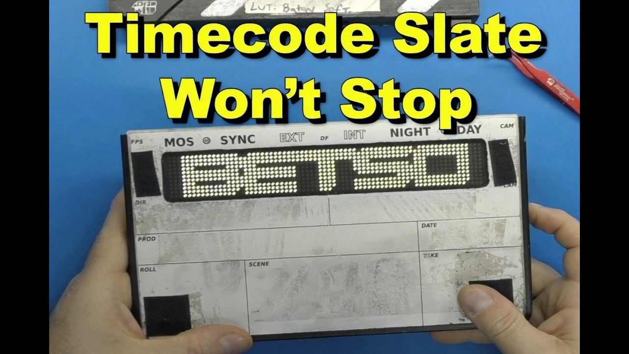 Betso Timecode Slate Won't Stop Running! - YouTube
