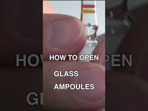 वीडियो: ऐम्प्यूल कैसे खोलें (चित्रों के साथ)
