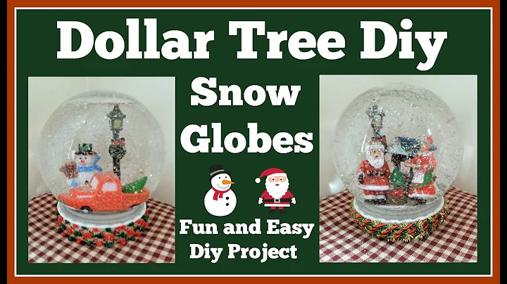 Dollar Tree Snow Globe Diy  Easy and Fun Project