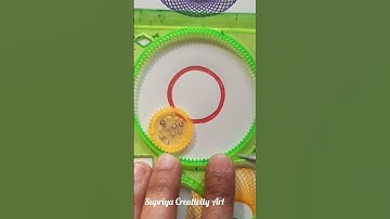 Creative Spirograph Art with Design Ruler #shorts #ytshorts #trending