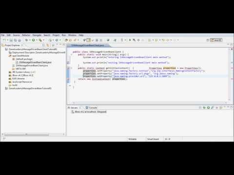 EJB 3.0 - MDB Queue Tutorial [01] - Running on the JBoss Application Server