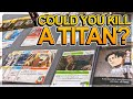 Manga  anime boardgames  attack on titan deck building game