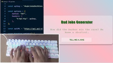 ASMR Programming - Joke Generator JavaScript - No Talking