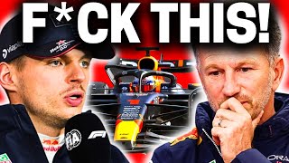 Verstappen Drops SHOCKING BOMBSHELL On Red Bull!