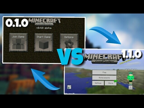 MINECRAFT PE VERSI TERLAMA VS VERSI TERBARU !! - Minecraft PE Indonesia ...