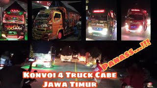 Viral!!! KONVOI EMPAT TRUK CABE JAWA TIMURAN BEDA EKSPEDISI BIKIN MERINDING HAMPIR CRASH PAR4H !!!