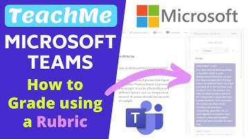 Rubric Grading in Microsoft Teams