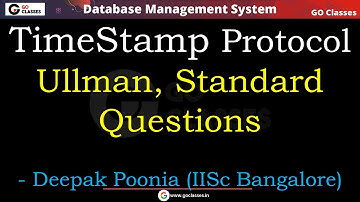 Timestamp Protocol Part 2 - Standard Questions - Transactions & Concurrency Control | DBMS Revision