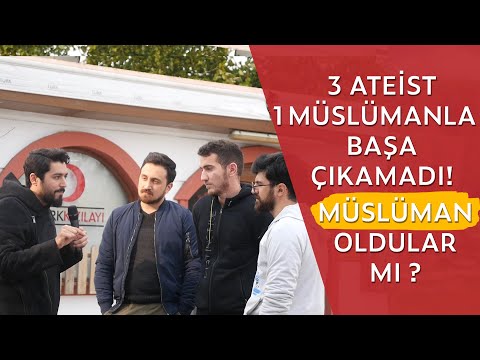 3 Ateist 1 Müslümanla Başa Çıkamadı ! Müslüman Oldular Mı ? ( Sokak Röportajı ) - Onur Kaplan