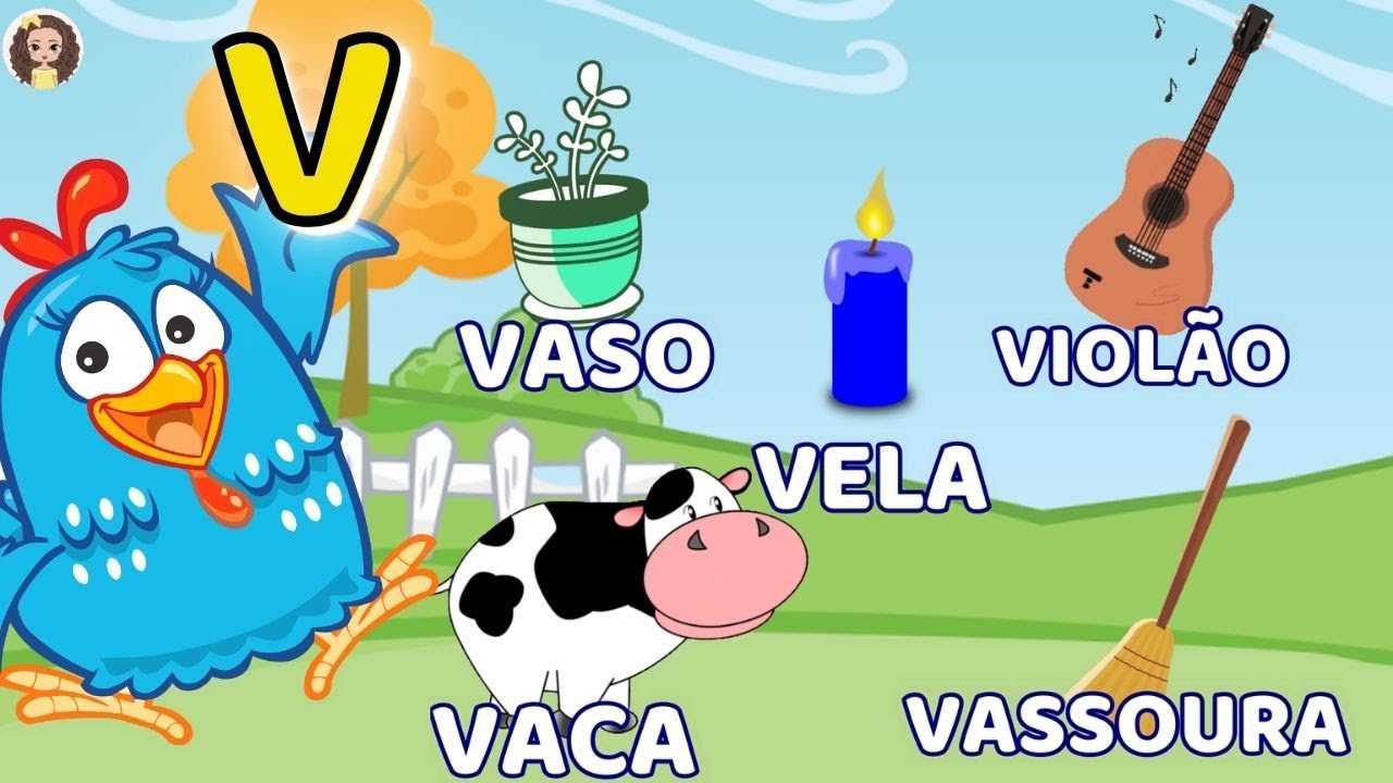 Letra V Galinha Pintadinha ensina palavras que começam com a letra V YouTube Letra V Galinha Pintadinha ensina palavras que começam com a letra V YouTube
