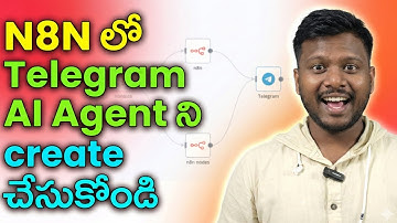 N8N use చేసి Telegram AI Agent ని ఇలా Create చేయండి!  #n8n #nocode #aiagents