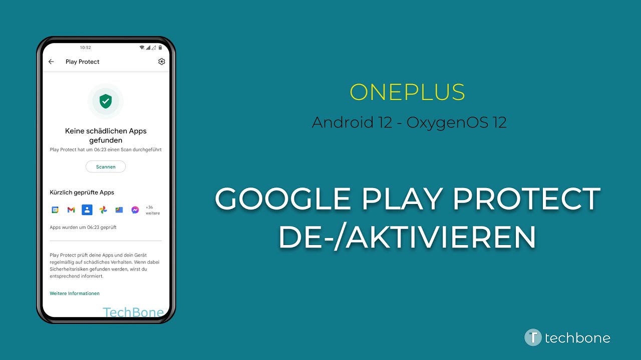 Google Play Protect de/aktivieren OnePlus [Android 12 OxygenOS 12] YouTube