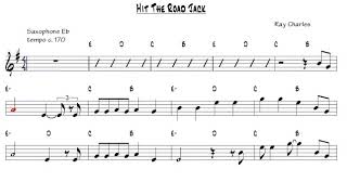 Hit The Road Jack - Ray Charles SAX ALTO