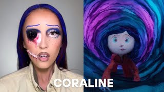 CHOOSE YOUR OWN ADVENTURE - Coraline Edition: SFX Makeup Transformation! 🪡🌀