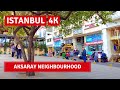 Istanbul Aksaray Neighbourhood Walking Tour 31 October 2021|4k UHD 60fps